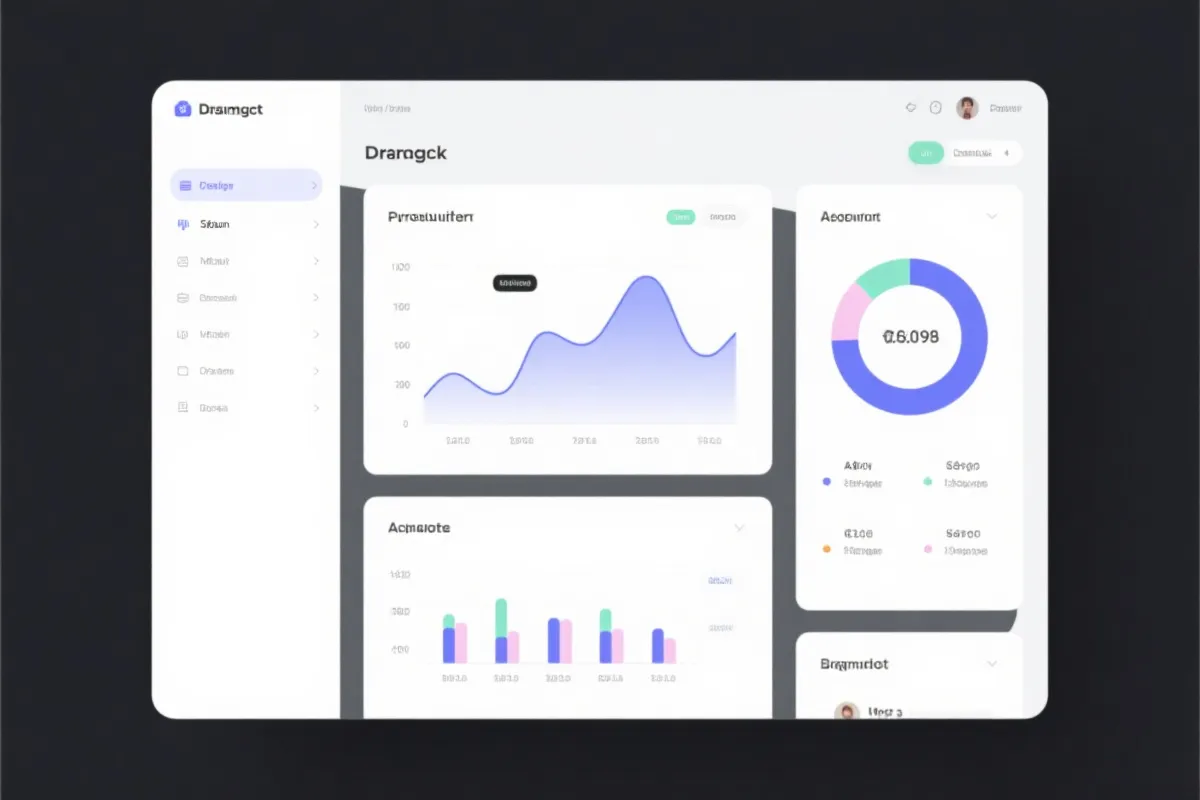 数据分析看板示意图